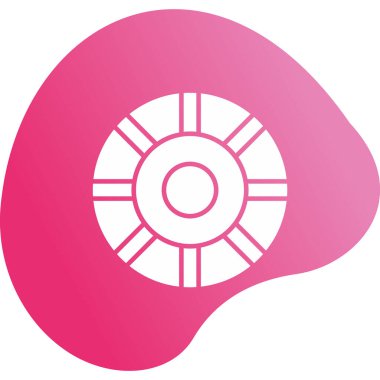 Renk Çemberi web simgesi, vektör illüstrasyonu