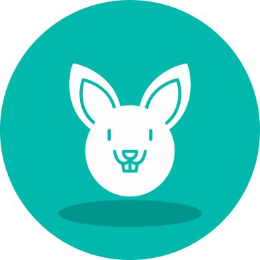 Tavşan. Web simgesi basit illüstrasyon 