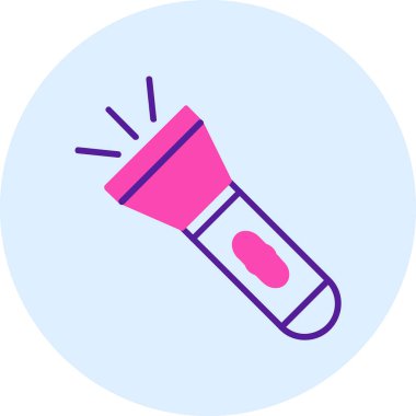 el feneri. Web simgesi basit illüstrasyon