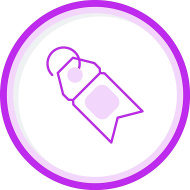 Etiket. Web simgesi basit illüstrasyon