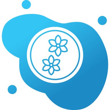 çiçek web simgesi, vektör illüstrasyonu, koku konsepti      