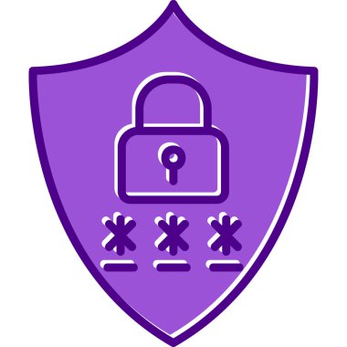 Gizlilik simgesi vektör illüstrasyon tasarımı