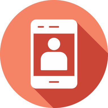 Mobil Kullanıcı simgesinin vektör çizimi