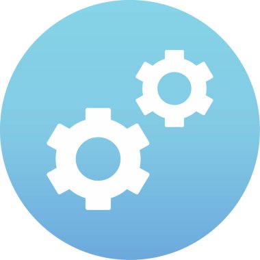 Vitesli ayar simgesi, vektör illüstrasyonu basit tasarım