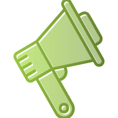 Megafon. Web simgesi basit illüstrasyon 