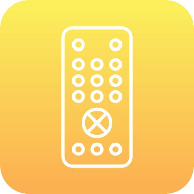 Uzaktan kumanda simge vektör çizim