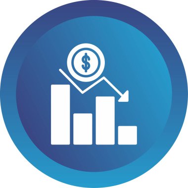Kayıp grafik simgesi basit tasarımı 