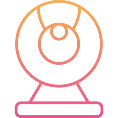 Web kamera simge vektör çizim