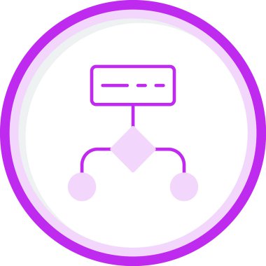 Çalışma akışı modern simgesinin vektör illüstrasyonu          