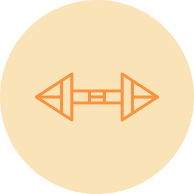 Ölçek simgesi, vektör illüstrasyonu basit tasarım