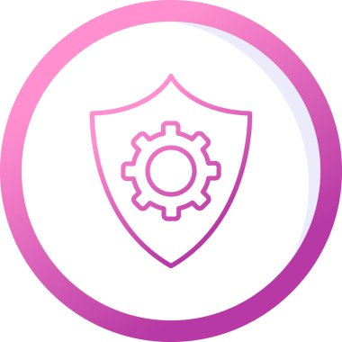 Veri koruma simgesi, vektör çizim                  