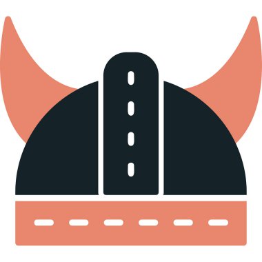 Kask simgesi vektör illüstrasyonu 