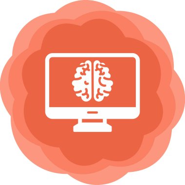 bilgisayar ekranı simgesi, vektör illüstrasyonu basit tasarım