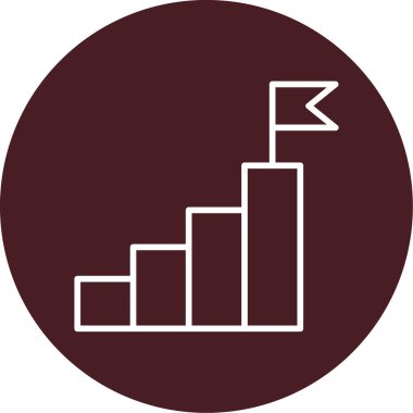 Grafik simgesi vektör illüstrasyonuna ulaşılıyor