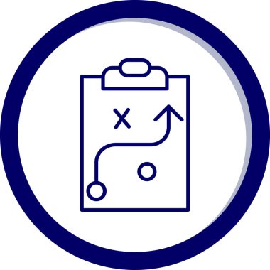 Strateji Simgesi Vektör illüstrasyonu 