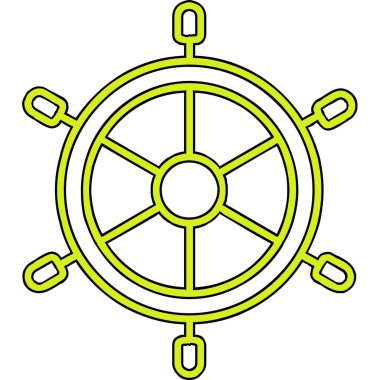 Dümen. Web simgesi basit illüstrasyon