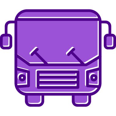 bus simgesi vektör illüstrasyonu