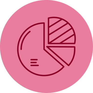 Pasta grafiği web simgesi basit illüstrasyon 