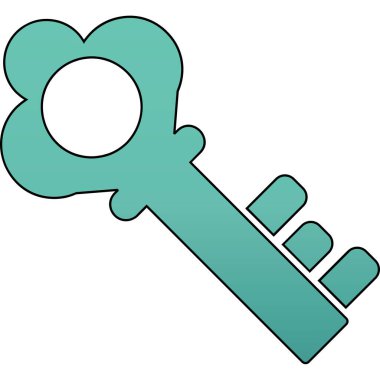 Anahtar. Web simgesi basit illüstrasyon 