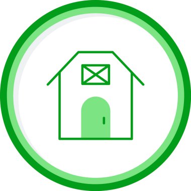 Ev. Web simgesi basit illüstrasyon  