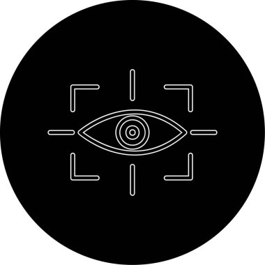 vizyon web simgesi, vektör illüstrasyonu 