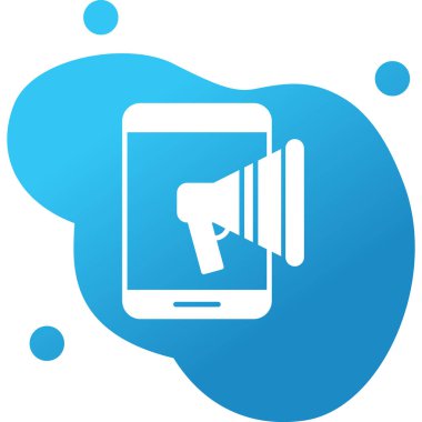 Cep Telefonu Web simgesi vektör illüstrasyonu