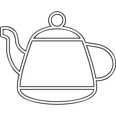 Vektör illüstrasyonu, çaydanlık ağı simgesi 