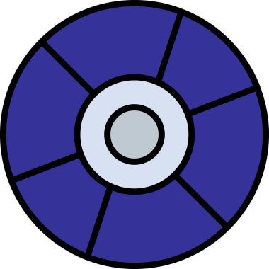 cd disk simgesi, vektör illüstrasyonu basit tasarım