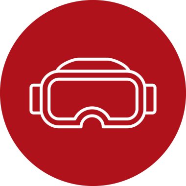 Gözlükler. Web simgesi basit illüstrasyon