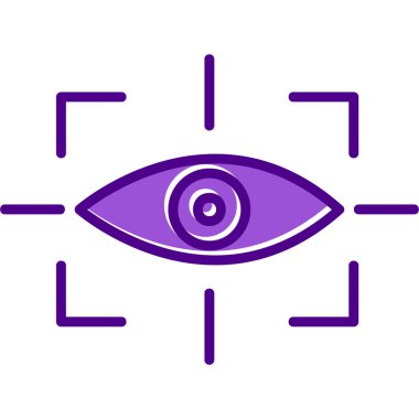 vizyon web simgesi, vektör illüstrasyonu 