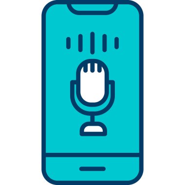 ses kontrolü, mikrofon web simgesi, basit vektör illüstrasyonu 