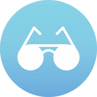 Gözlük. Web simgesi basit illüstrasyon