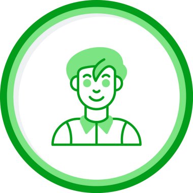 Bowler simgesi vektör illüstrasyonu