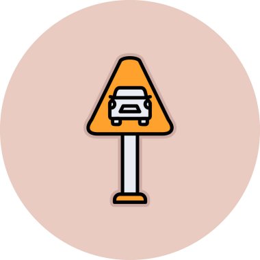 Trafik işareti simgesi Web illüstrasyonu