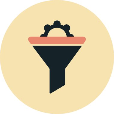 Vektör illüstrasyon Huni ağ simgesi 