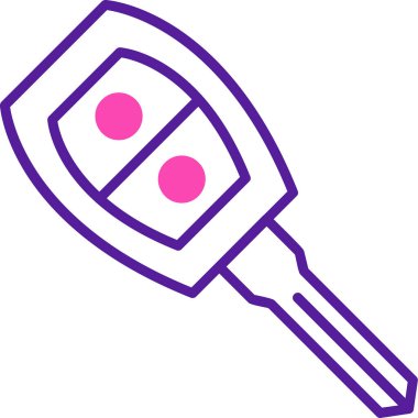 araba anahtarı vektör illüstrasyonu