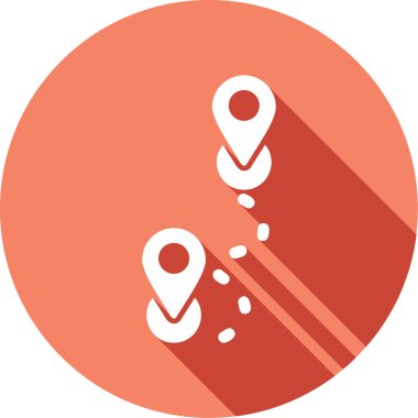 Rotadan. Web simgesi basit illüstrasyon