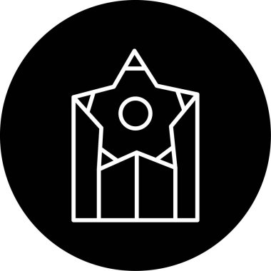 Yıldız web simge vektör çizim 