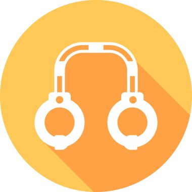 kelepçe ikon vektör illüstrasyonu