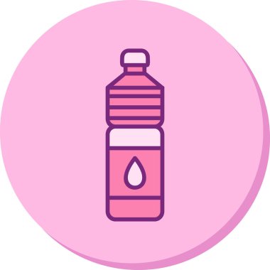 Su şişesi. Web simgesi basit illüstrasyon