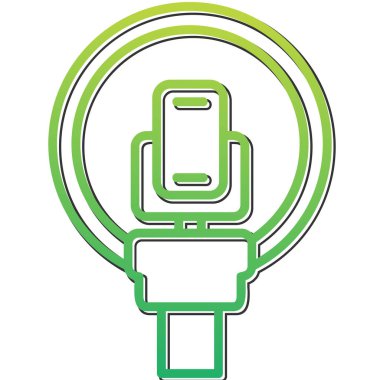 kablosuz şarj simgesi, vektör illüstrasyonu basit tasarım