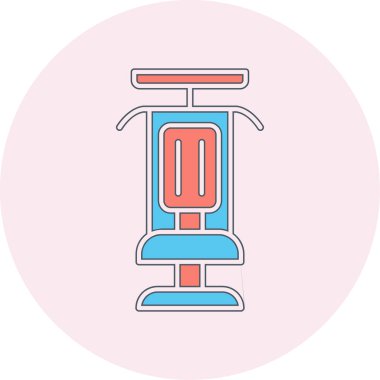 Modern Gym Machine simgesinin vektör çizimi         