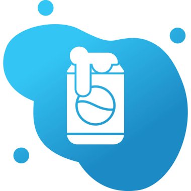 Soda kutusu. Web simgesi basit illüstrasyon