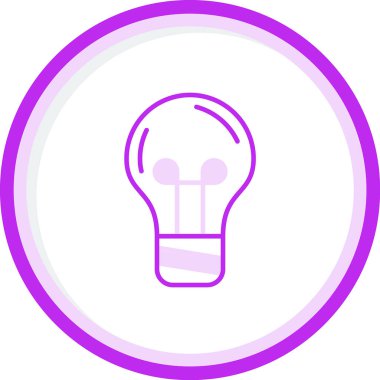 ampul simgesi, vektör illüstrasyonu