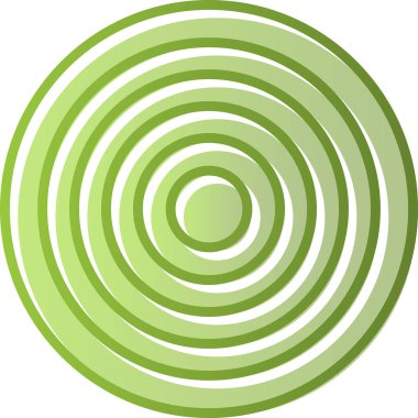 Bir çember simgesinin vektör illüstrasyonu 