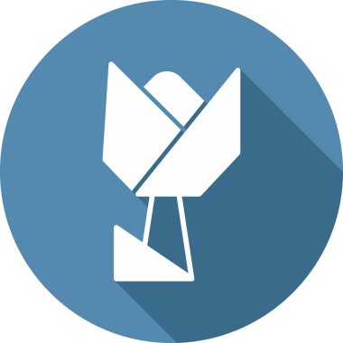 soyut çiçek simgesi, vektör illüstrasyonu basit tasarım