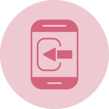 Akıllı Telefon web simgesi basit illüstrasyonunu kontrol et