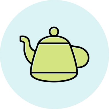 Vektör illüstrasyonu, çaydanlık ağı simgesi 