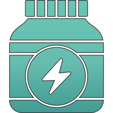 Ek şişe ikonu vektör illüstrasyonu