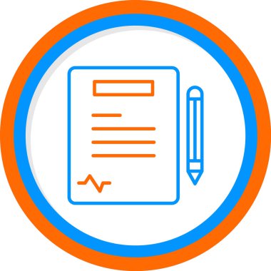 Kağıt simgesi vektör illüstrasyonunu boşa